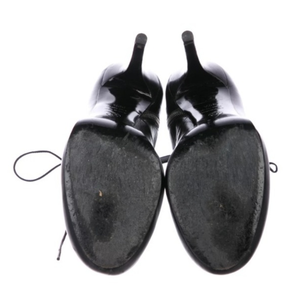 ALEXANDER MCQUEEN Leather Lace-Up Pumps - Picture 5 of 5